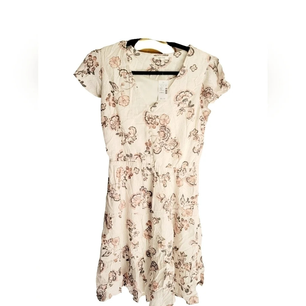 Maurices Floral Flutter Sleeve  Mini Dress